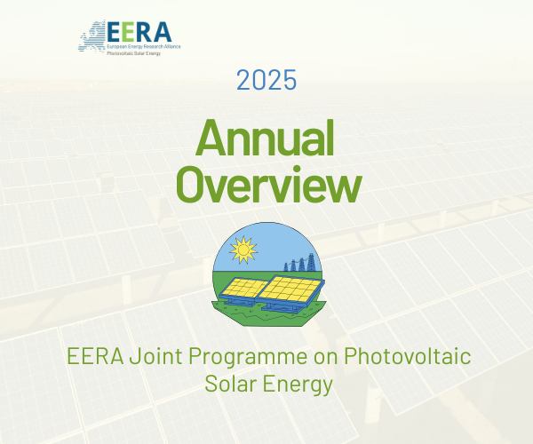 Discover our new 2025 Overview of the EERA Joint Programme on Photovoltaic Solar Energy